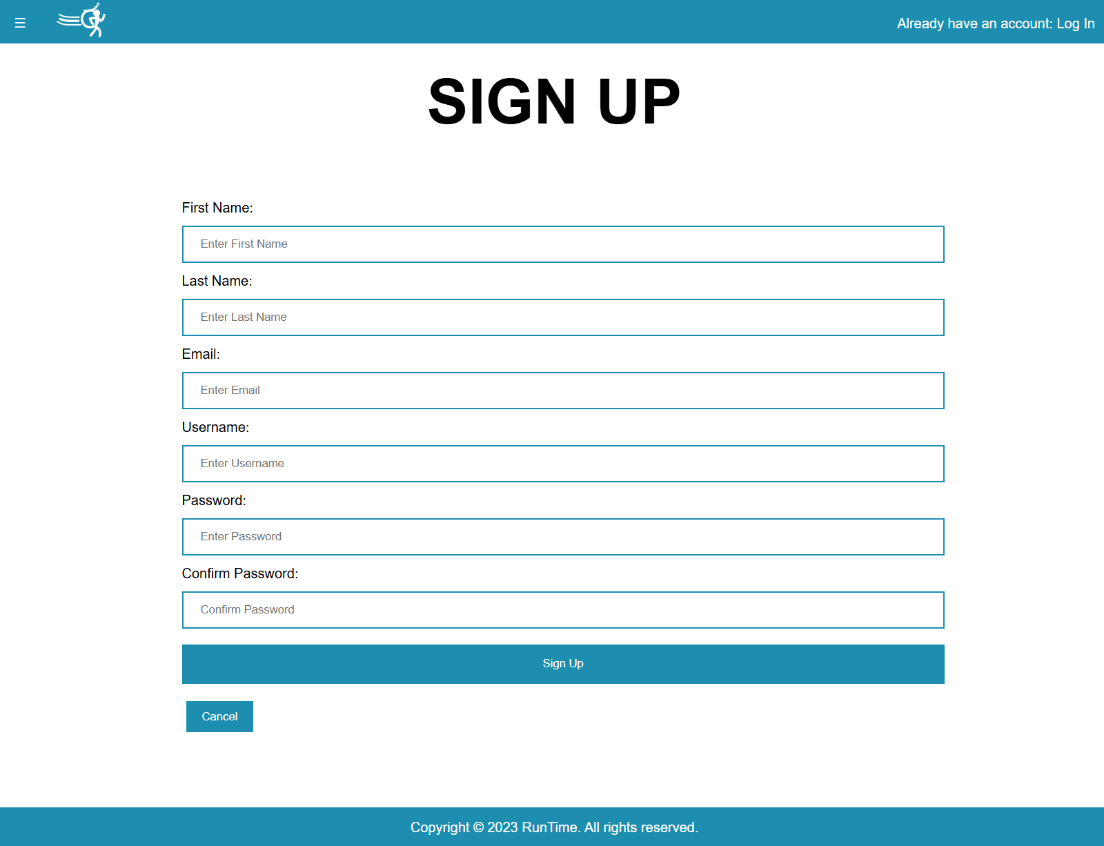 screenshot of the fitness webshop